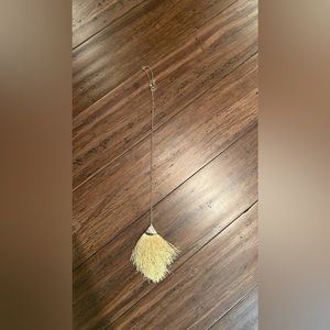 Gold Tassel Pendant Necklace